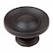 Gliderite Hardware 1 in. Oil Rubbed Bronze Round Button Cabinet Knob, 5PK 5105-ORB-5 - alternate 1